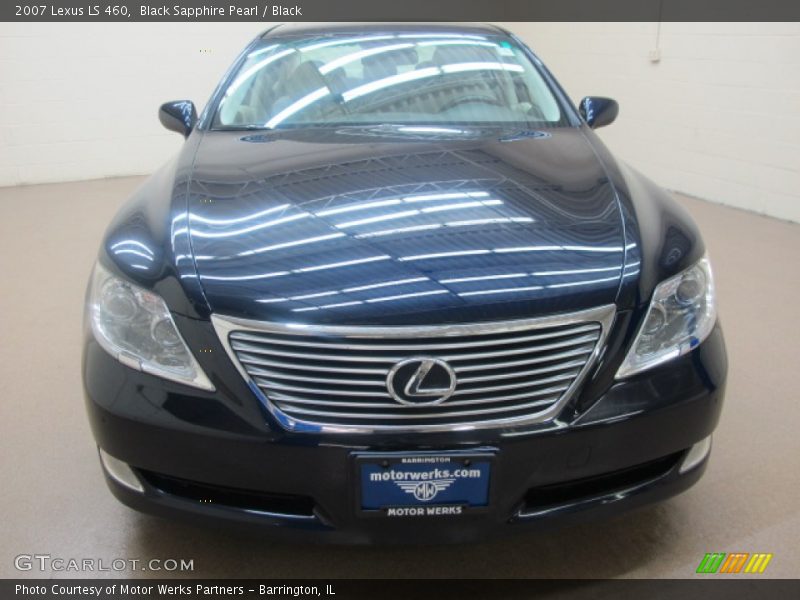 Black Sapphire Pearl / Black 2007 Lexus LS 460