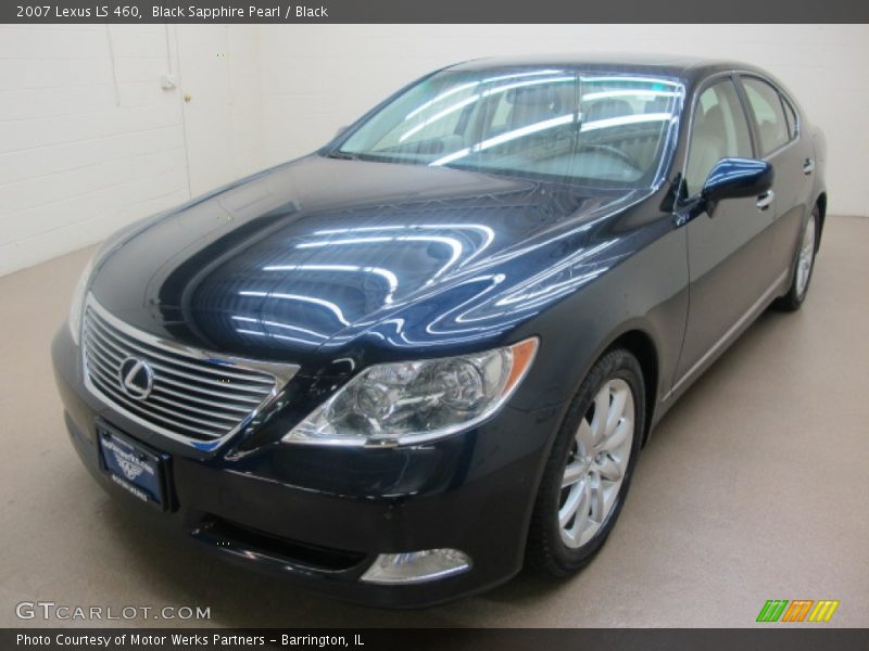 Black Sapphire Pearl / Black 2007 Lexus LS 460