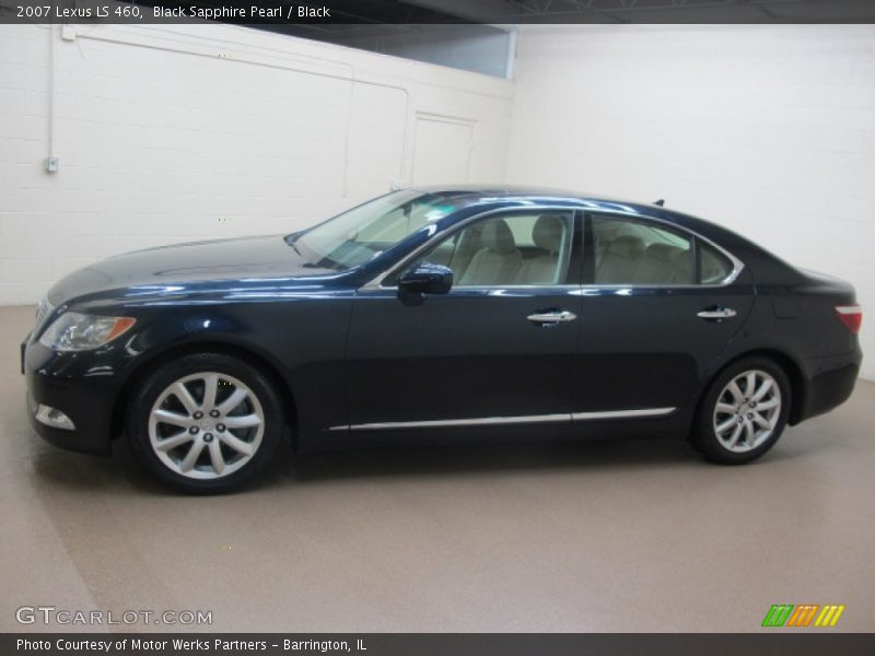 Black Sapphire Pearl / Black 2007 Lexus LS 460
