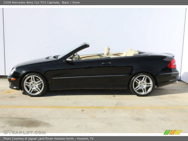 Black / Stone 2008 Mercedes-Benz CLK 550 Cabriolet