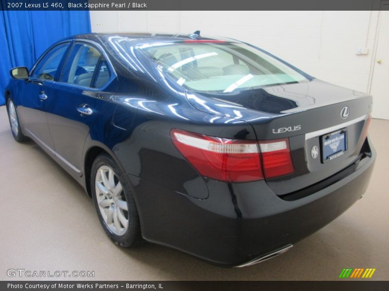 Black Sapphire Pearl / Black 2007 Lexus LS 460
