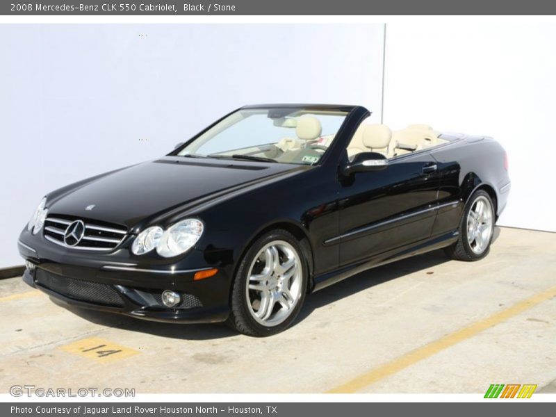 Black / Stone 2008 Mercedes-Benz CLK 550 Cabriolet