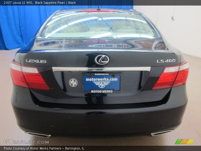 Black Sapphire Pearl / Black 2007 Lexus LS 460