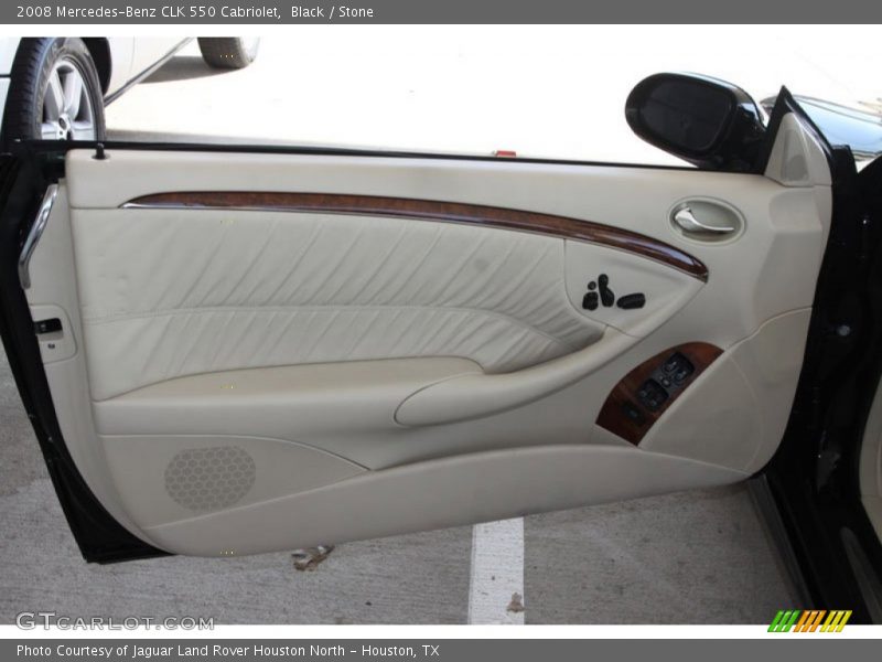 Black / Stone 2008 Mercedes-Benz CLK 550 Cabriolet