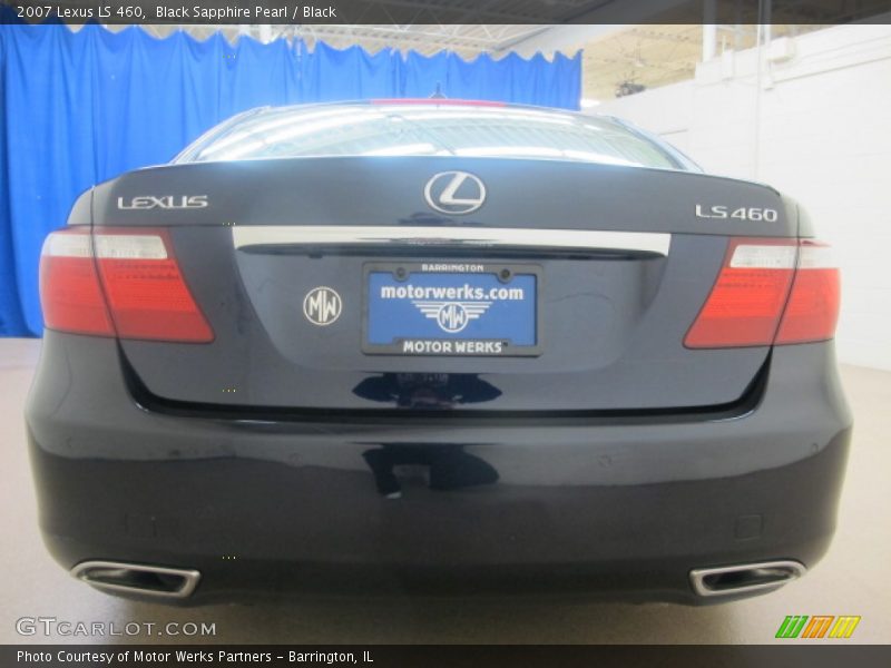 Black Sapphire Pearl / Black 2007 Lexus LS 460