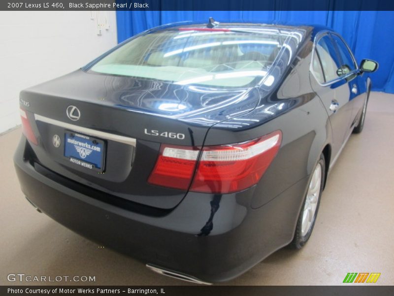 Black Sapphire Pearl / Black 2007 Lexus LS 460