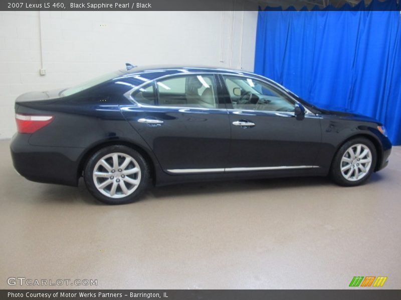 Black Sapphire Pearl / Black 2007 Lexus LS 460
