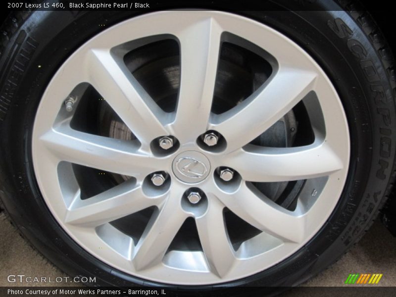 Black Sapphire Pearl / Black 2007 Lexus LS 460