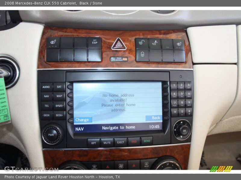 Black / Stone 2008 Mercedes-Benz CLK 550 Cabriolet