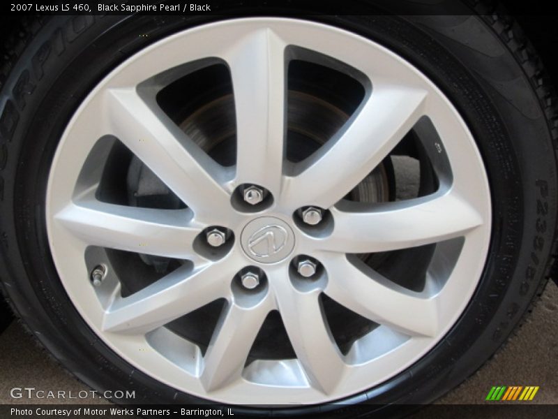 Black Sapphire Pearl / Black 2007 Lexus LS 460