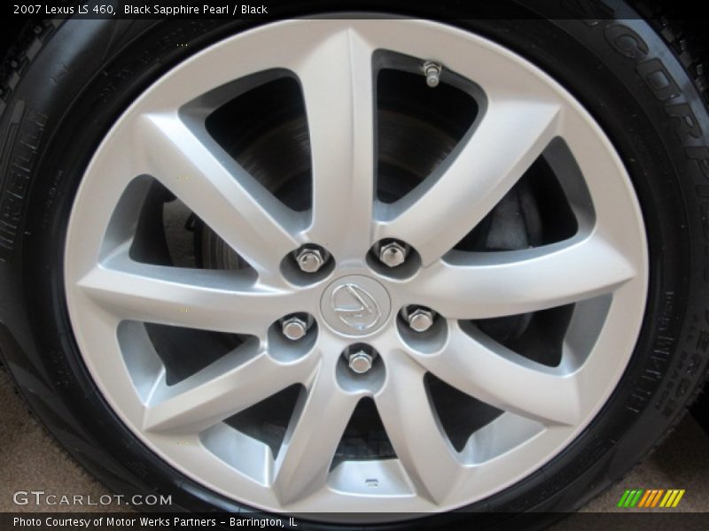 Black Sapphire Pearl / Black 2007 Lexus LS 460