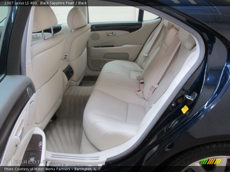 Black Sapphire Pearl / Black 2007 Lexus LS 460