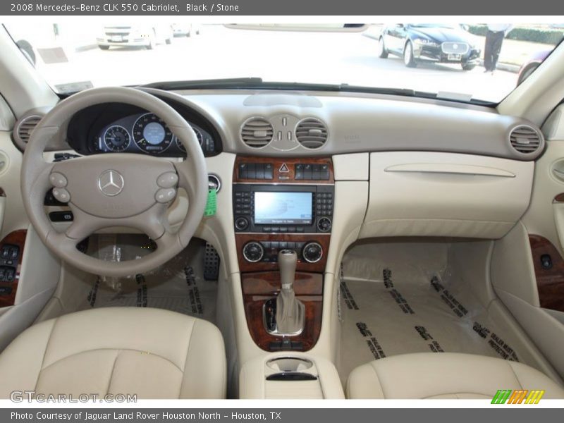 Black / Stone 2008 Mercedes-Benz CLK 550 Cabriolet