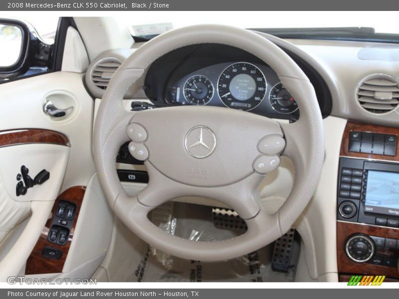 Black / Stone 2008 Mercedes-Benz CLK 550 Cabriolet