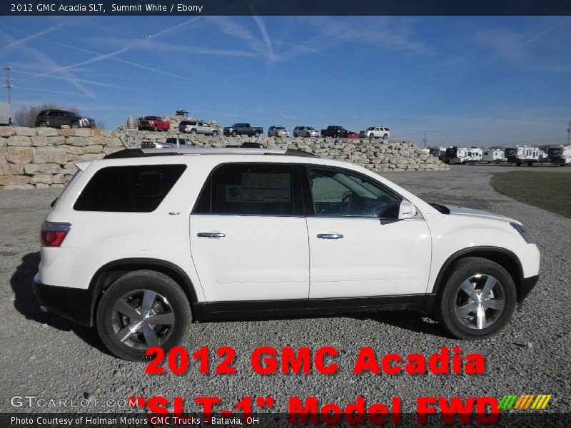 Summit White / Ebony 2012 GMC Acadia SLT