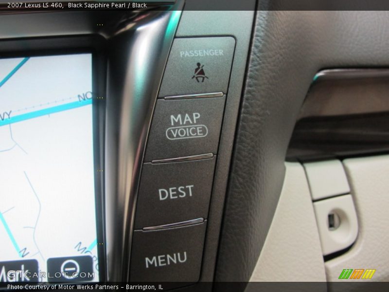Black Sapphire Pearl / Black 2007 Lexus LS 460