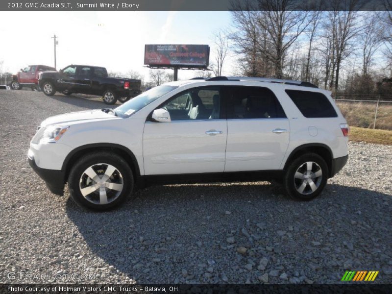 Summit White / Ebony 2012 GMC Acadia SLT