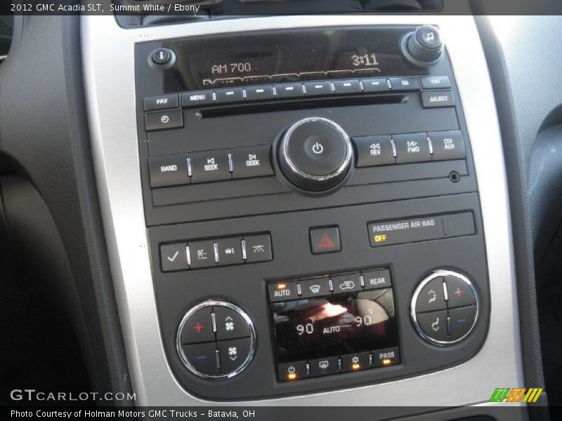 Summit White / Ebony 2012 GMC Acadia SLT
