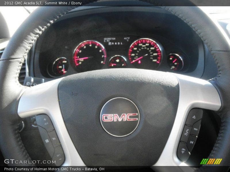 Summit White / Ebony 2012 GMC Acadia SLT