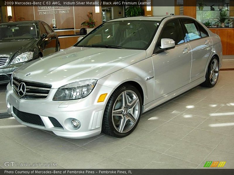 Iridium Silver Metallic / Black AMG Premium Leather 2009 Mercedes-Benz C 63 AMG