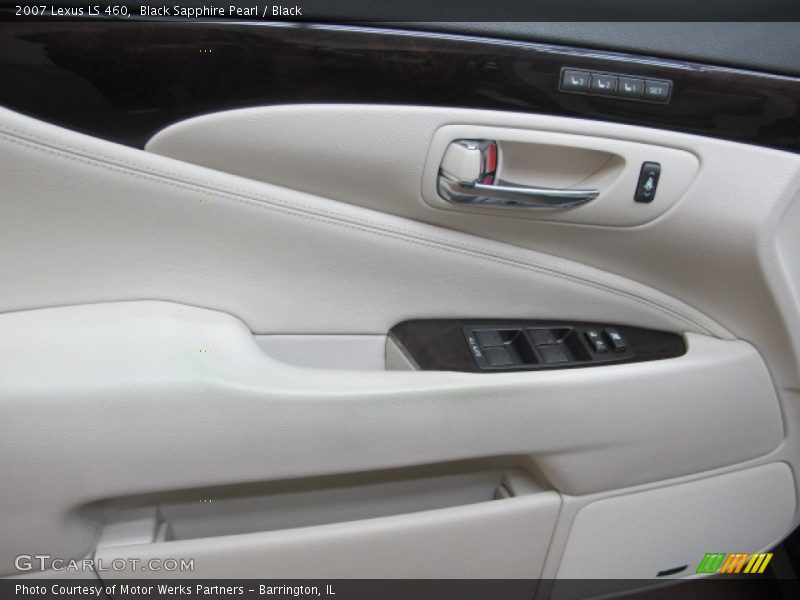 Black Sapphire Pearl / Black 2007 Lexus LS 460