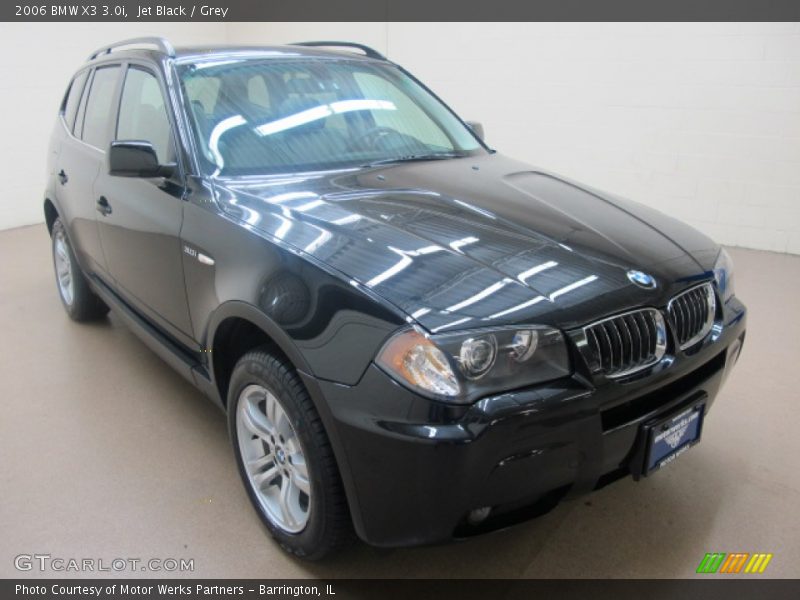 Jet Black / Grey 2006 BMW X3 3.0i