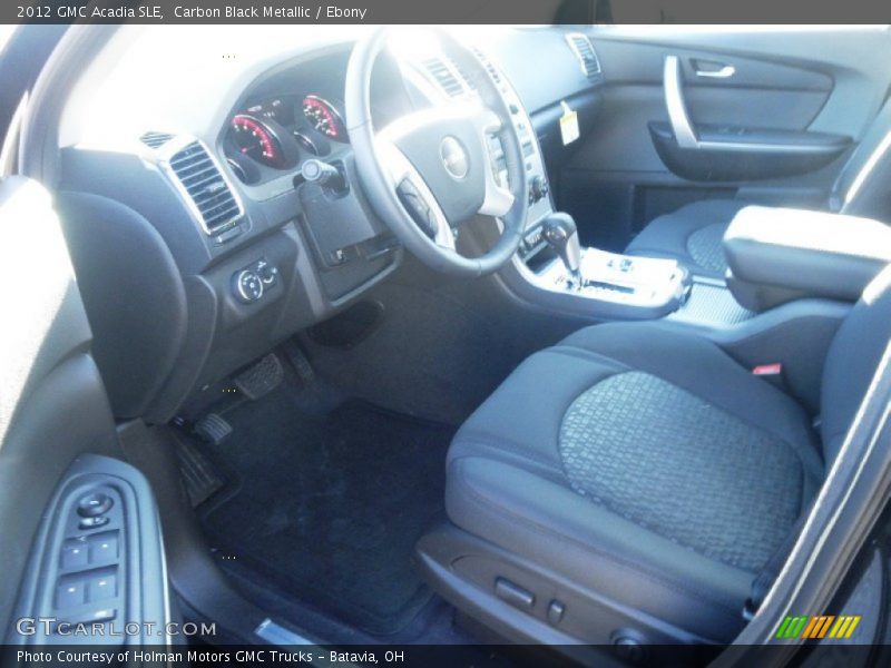 Carbon Black Metallic / Ebony 2012 GMC Acadia SLE