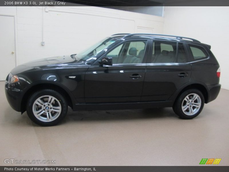Jet Black / Grey 2006 BMW X3 3.0i