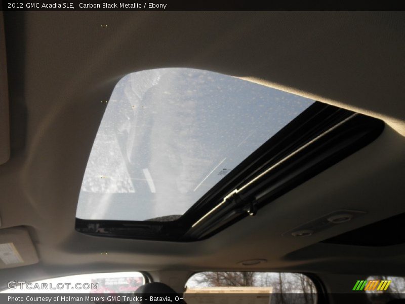 Carbon Black Metallic / Ebony 2012 GMC Acadia SLE