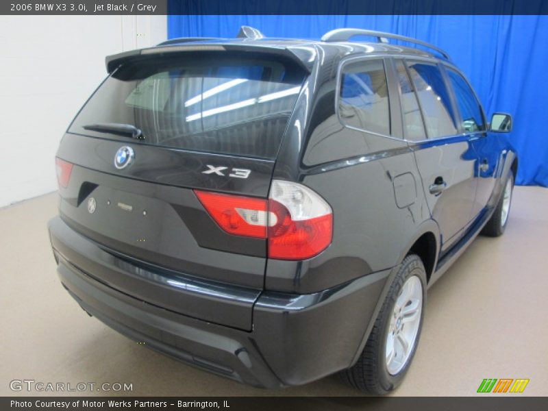 Jet Black / Grey 2006 BMW X3 3.0i
