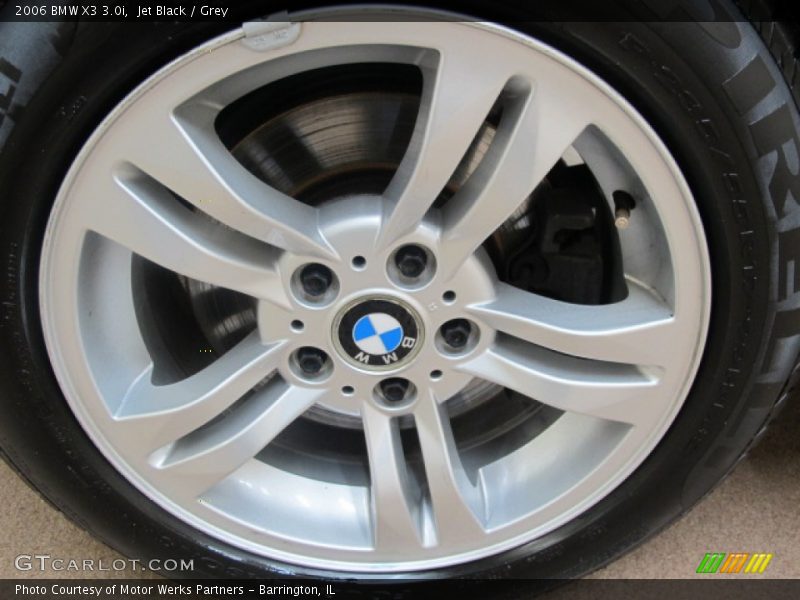 Jet Black / Grey 2006 BMW X3 3.0i
