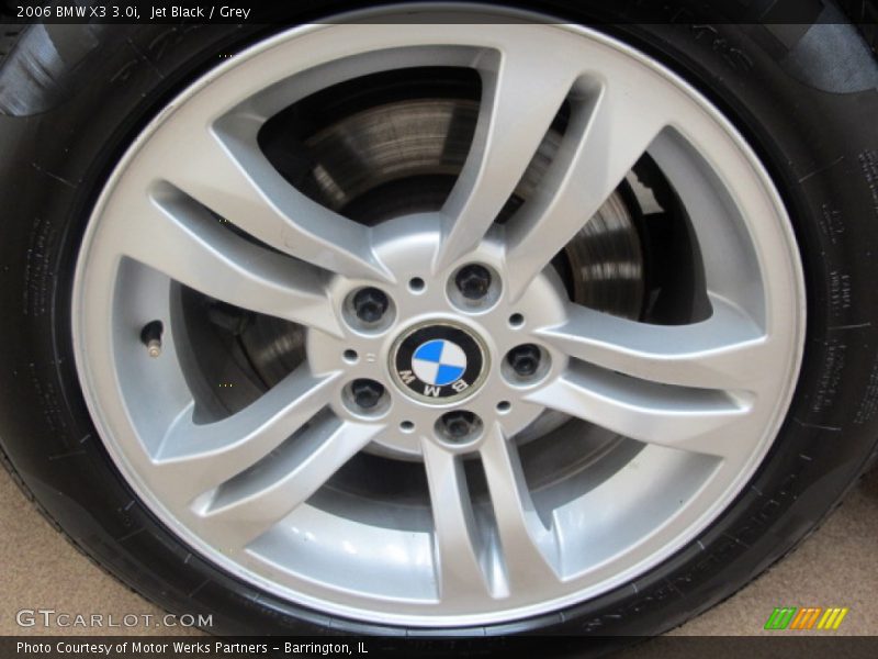Jet Black / Grey 2006 BMW X3 3.0i