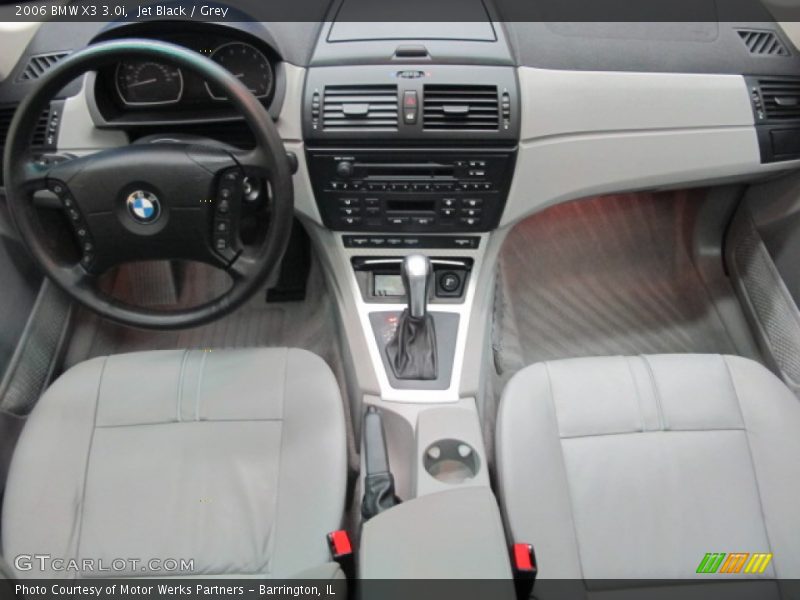 Jet Black / Grey 2006 BMW X3 3.0i