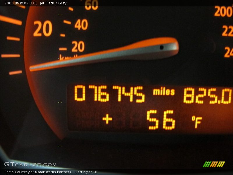 Jet Black / Grey 2006 BMW X3 3.0i