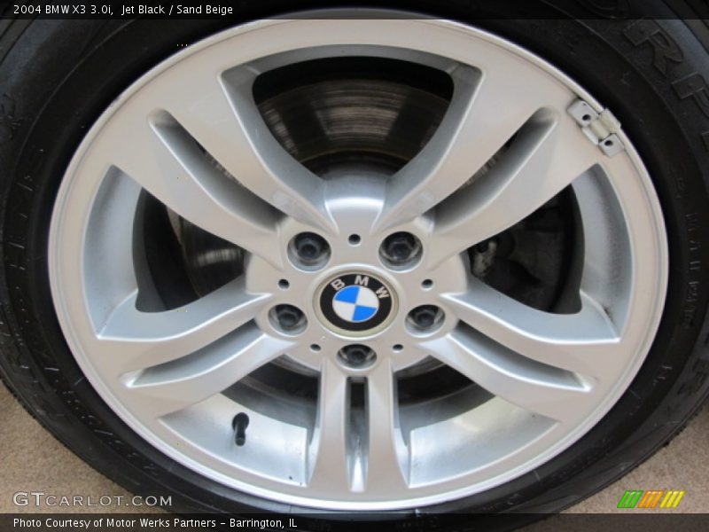 Jet Black / Sand Beige 2004 BMW X3 3.0i