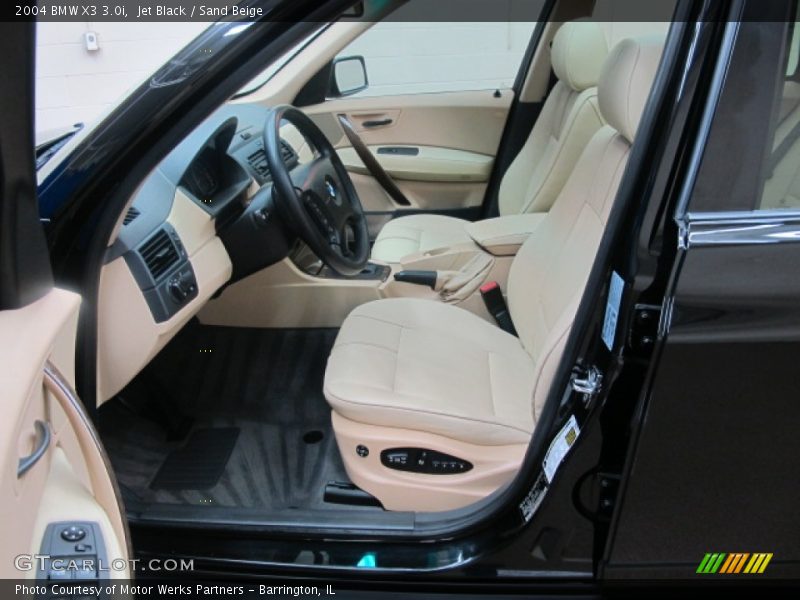 Jet Black / Sand Beige 2004 BMW X3 3.0i