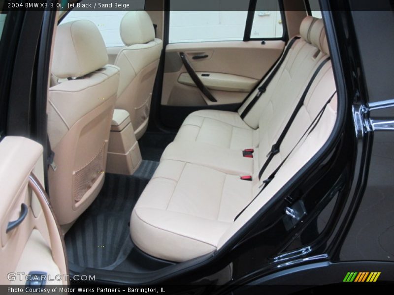 Jet Black / Sand Beige 2004 BMW X3 3.0i