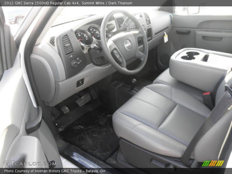 Summit White / Dark Titanium 2012 GMC Sierra 2500HD Regular Cab 4x4