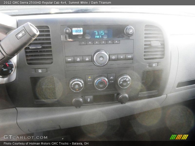 Summit White / Dark Titanium 2012 GMC Sierra 2500HD Regular Cab 4x4