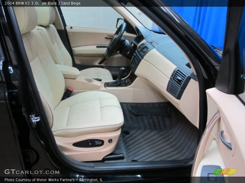 Jet Black / Sand Beige 2004 BMW X3 3.0i