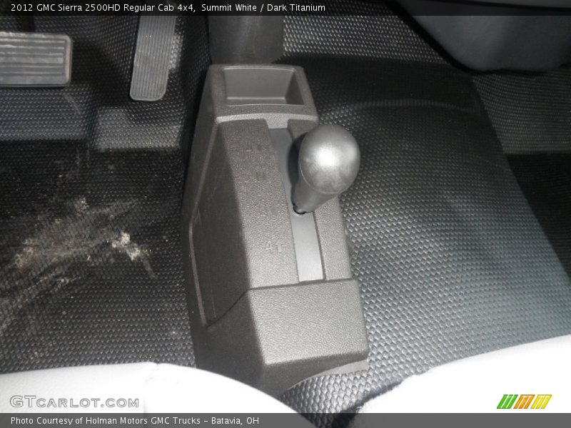 Summit White / Dark Titanium 2012 GMC Sierra 2500HD Regular Cab 4x4