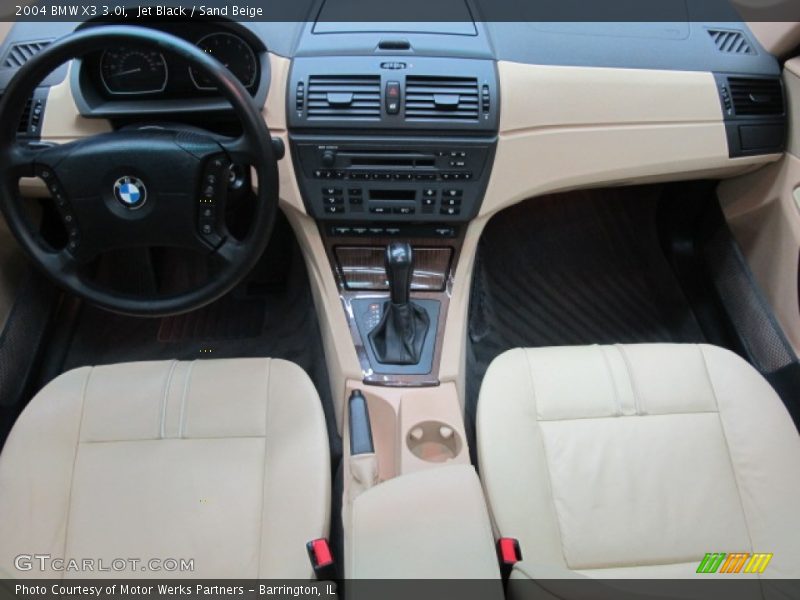 Jet Black / Sand Beige 2004 BMW X3 3.0i