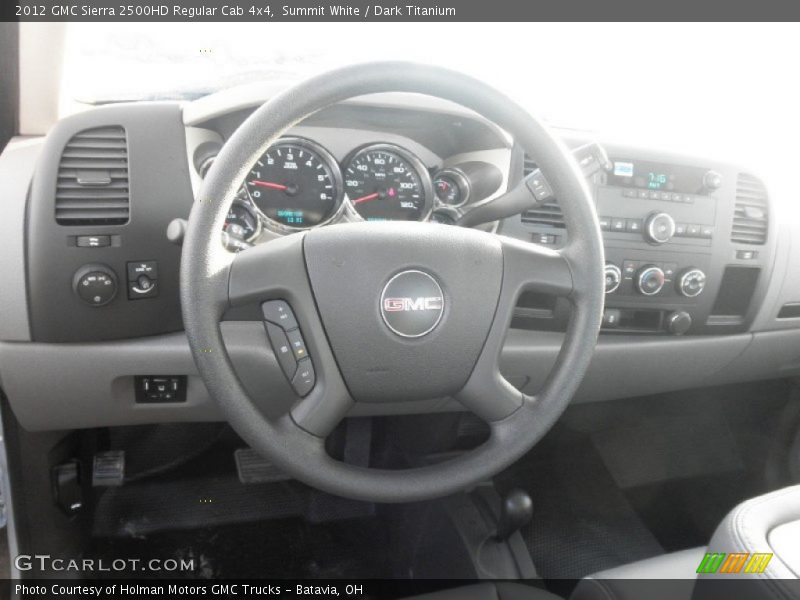 Summit White / Dark Titanium 2012 GMC Sierra 2500HD Regular Cab 4x4