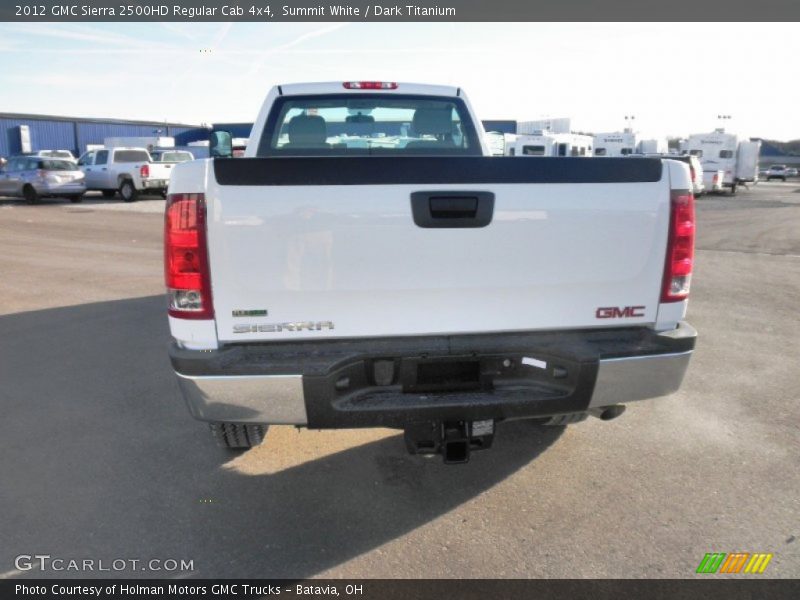 Summit White / Dark Titanium 2012 GMC Sierra 2500HD Regular Cab 4x4