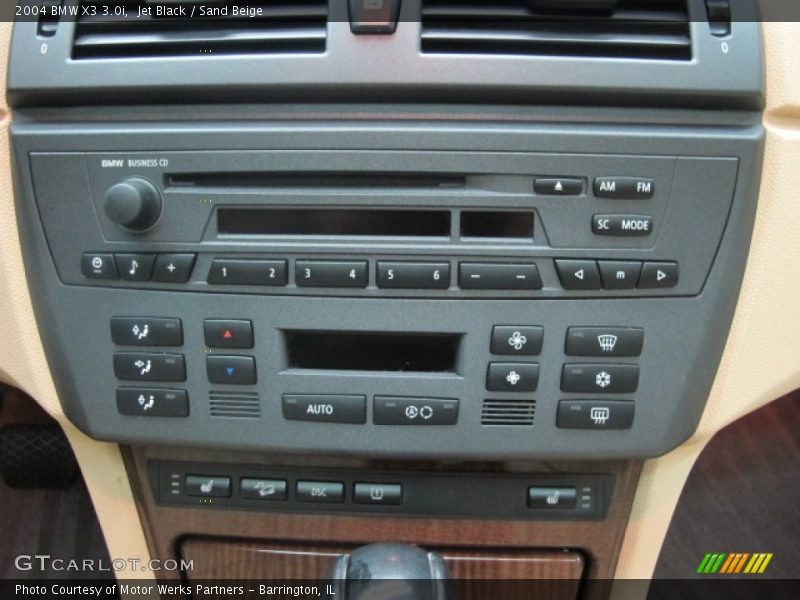 Jet Black / Sand Beige 2004 BMW X3 3.0i