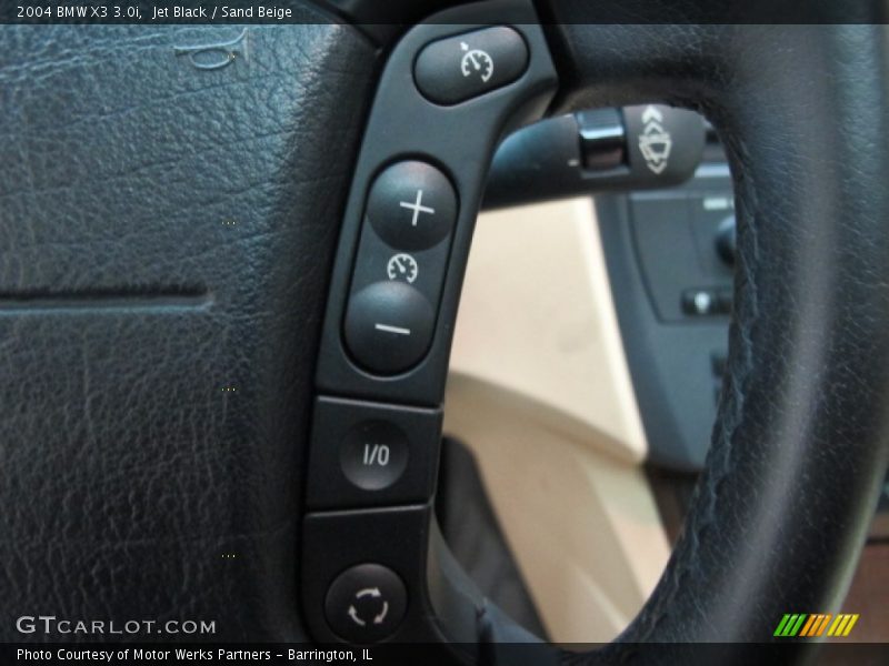 Jet Black / Sand Beige 2004 BMW X3 3.0i