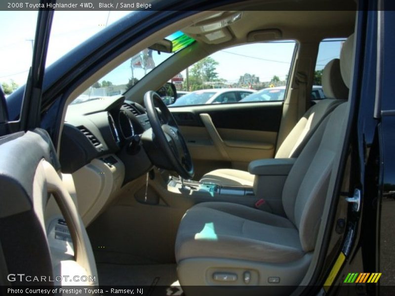 Black / Sand Beige 2008 Toyota Highlander 4WD