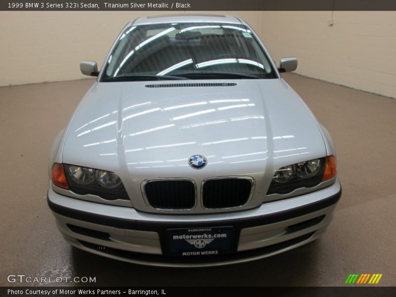 Titanium Silver Metallic / Black 1999 BMW 3 Series 323i Sedan