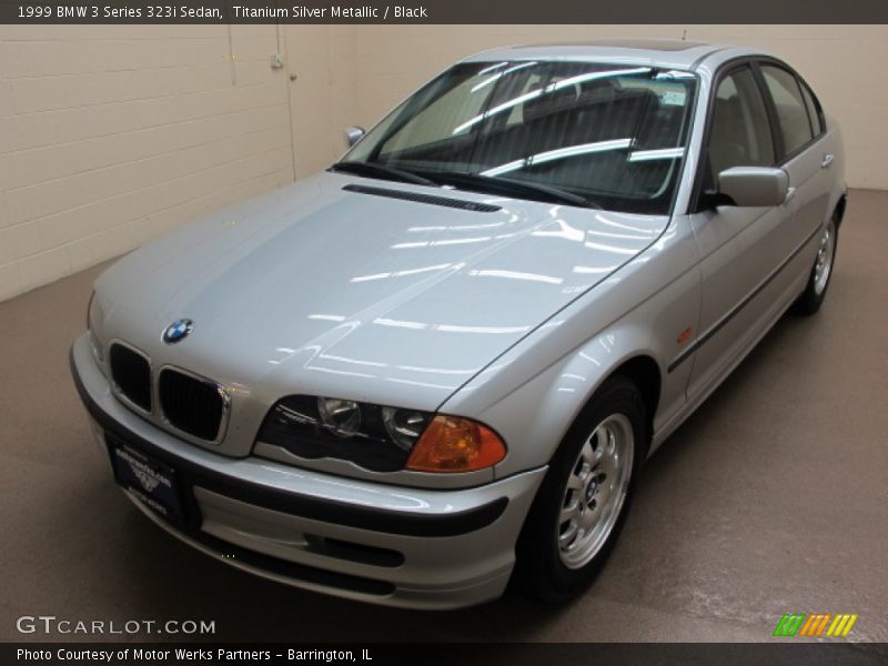 Titanium Silver Metallic / Black 1999 BMW 3 Series 323i Sedan