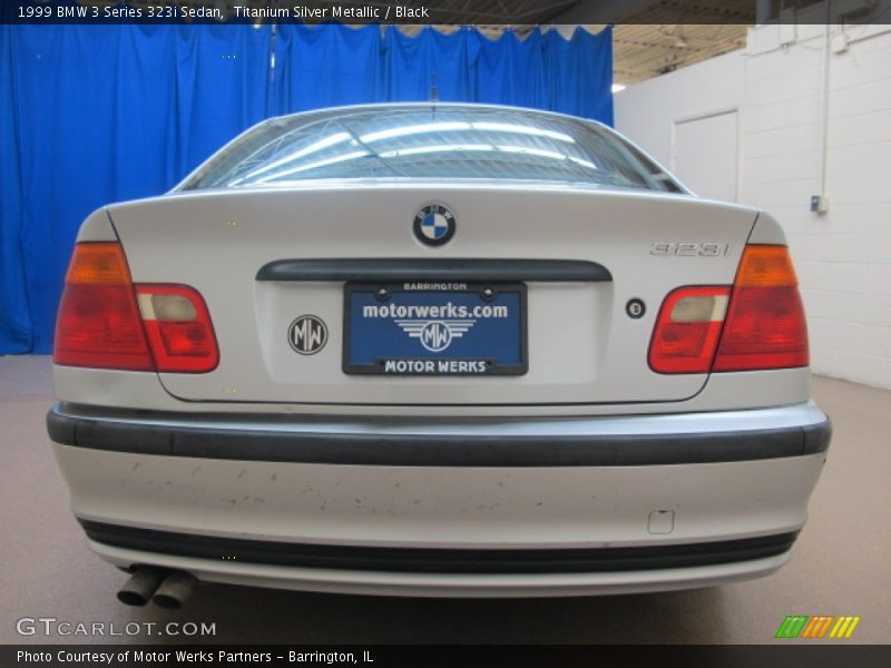 Titanium Silver Metallic / Black 1999 BMW 3 Series 323i Sedan